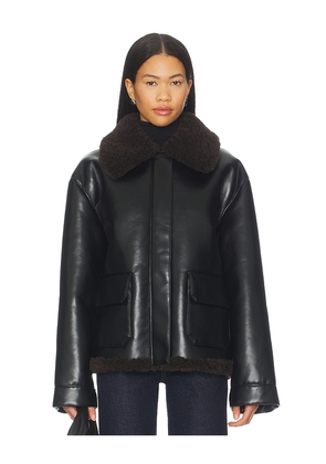 Lovers and Friends Irving Faux Leather Jacket in Black. Size L. Also in M, S, XL, XS, XXS.