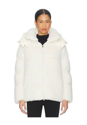 Mackage Cassidy Coat in White. Size L. Also in M, S.