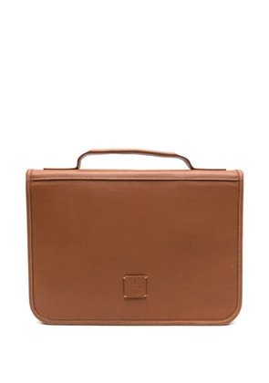 Eleventy leather laptop bag - Brown