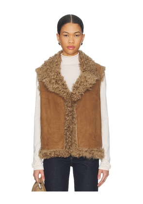 Mackage Kasia Vest in Brown. Size M. Also in S, XS.