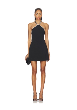 MAJORELLE Lisa Mini Dress in Black. Size L. Also in M, XS, XXS.