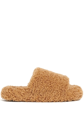 Apparis Dillon Bouclette slippers - Brown