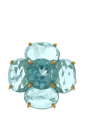 Irene Neuwirth 18kt yellow gold Botanical aquamarine ring