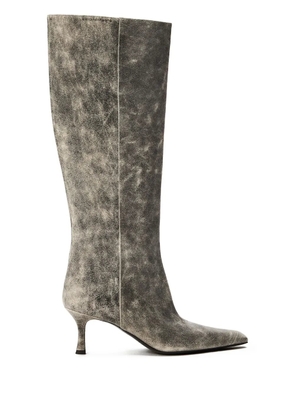 Alexander Wang 65mm Vera tube leather boots - Grey