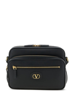 Valentino Garavani multi pocket vlogo leather shoulder bag - Black