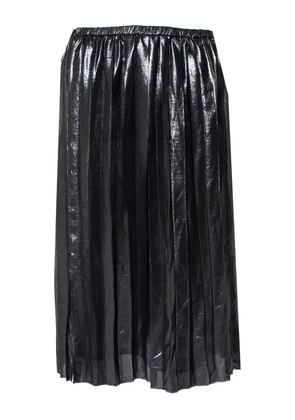 Isabel Marant Vintage pre-owned pleated metallic midi skirt - Black