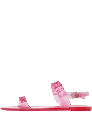 Carolina Herrera Vintage logo jelly flat sandals - Pink