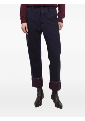 Maurizio Massimino Peter cuffed trousers - Blue