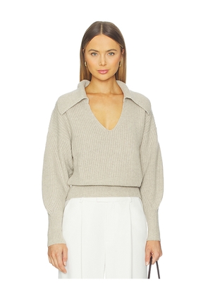 Nation Los Angeles Ashton Collared Pullover in Tan. Size L. Also in M, S, XL/1X, XS.