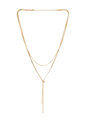 Lovers and Friends Marielle Necklace in Metallic Gold.