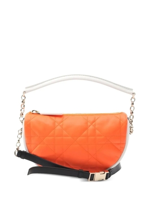 Christian Dior Pre-Owned small Vibe Cannage tote bag - Orange