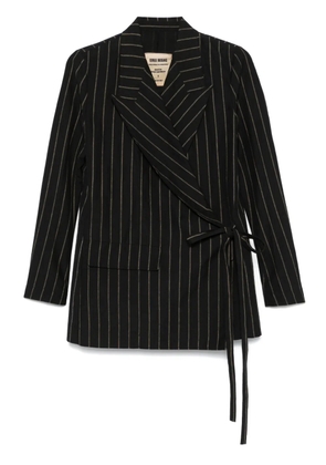 Uma Wang striped blazer - Black