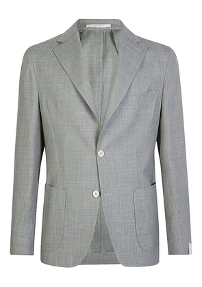 Eleventy single-breasted patch-pocket blazer - Grey