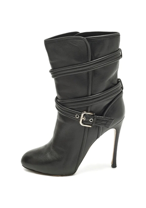 Gianvito Rossi buckle leather boots - Black