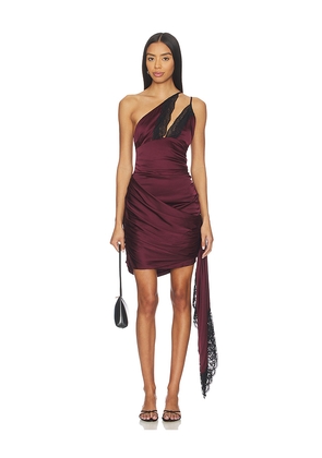 Lovers and Friends Frida Midi Dress in Burgundy. Size L. Also in M, S, XL, XS, XXS.