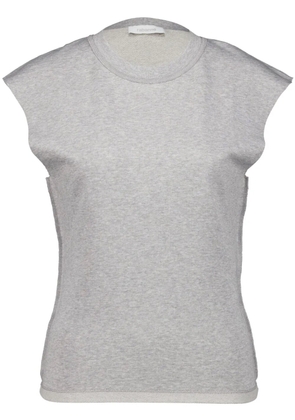 Rabanne chain-detail cotton T-shirt - Grey