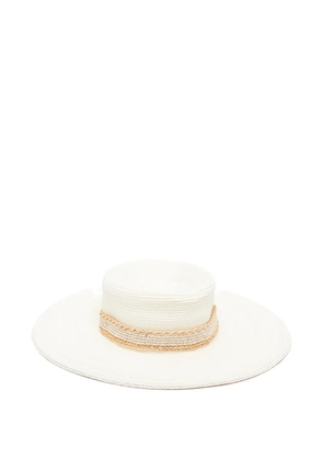 Eleventy woven sun hat - Neutrals
