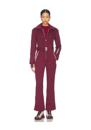 My Sunday Ski Signature Ski Suit in Burgundy. Size M. Also in S.