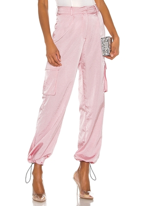 superdown Seleste Drawstring Jogger Pant in Pink. Size L. Also in XS, S, M, XXS.