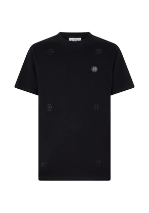 Philipp Plein monogram round-neck T-shirt - Black