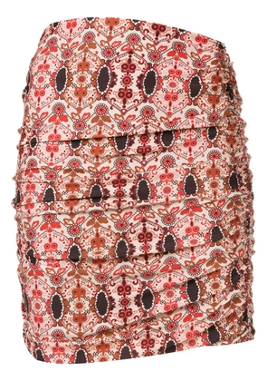 Amir Slama floral-print mini skirt - Multicolour