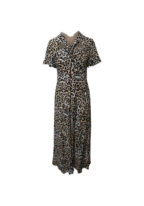 Temperley London animal-print midi dress - Neutrals