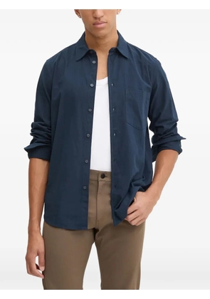 SAMSOE SAMSOE pocket button shirt - Blue