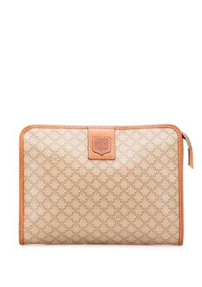 Celine Pre-Owned 2009 Macadam Coated Canvas clutch bag - Brown