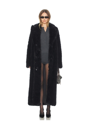 Nakedvice The Delaney Coat in Black. Size L. Also in M, S, XS.