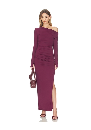 Nakedvice The Amanda Dress in Wine. Size L. Also in M, S, XS.