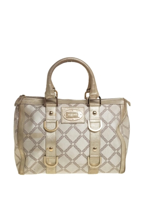 Versace Pre-Owned logo-plaque tote bag - Neutrals