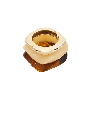 Lovers and Friends Veda Bracelet in Metallic Gold.