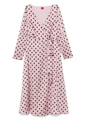 HUGO wrap midi dress - Pink