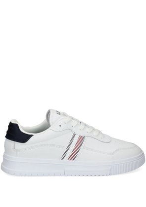 Tommy Hilfiger contrasting lace up trainers - White