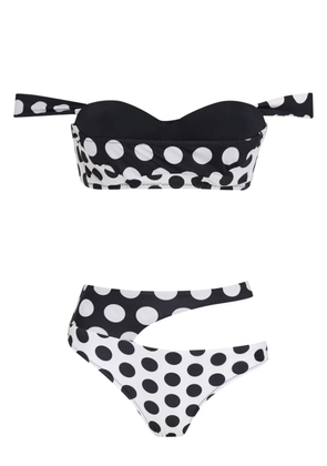 Amir Slama x Jade Picon polka-dot bikini - Black