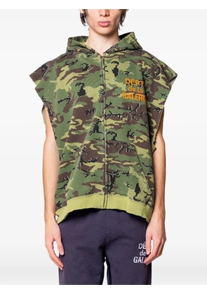 GALLERY DEPT. zip-up camo-print hoodie - Green