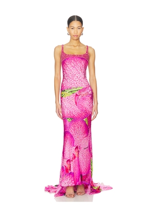 LA FUORI Orchid Pink Gown in Pink. Size M. Also in S, XL.