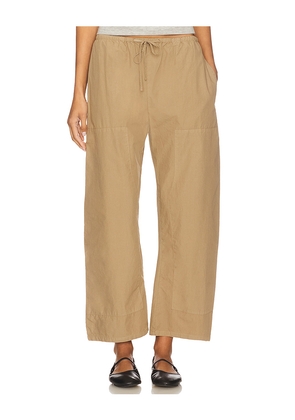 LESET Kyoto Carpenter Pant in Beige. Size L. Also in S.