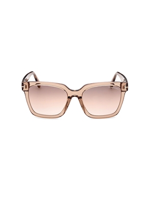 TOM FORD Selby Sunglasses in Brown.