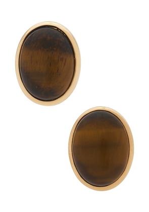 Lovers and Friends Carys Earrings in Metallic Gold.