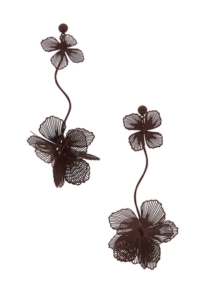 Lovers and Friends Etta Earrings in Burgundy.