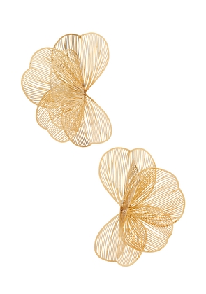 Lovers and Friends Marais Earrings in Metallic Gold.