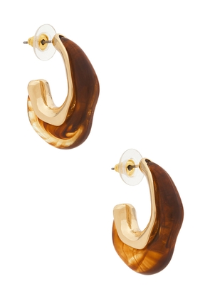 Lovers and Friends Seren Earrings in Metallic Gold.