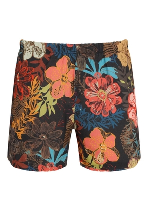 Amir Slama floral-print swim shorts - Black