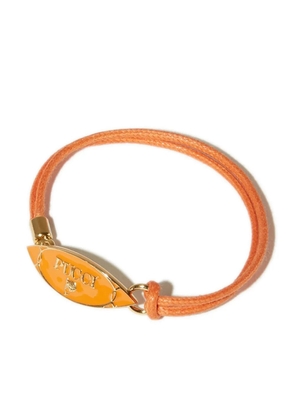 PUCCI Puccing logo-plaque bracelet - Orange