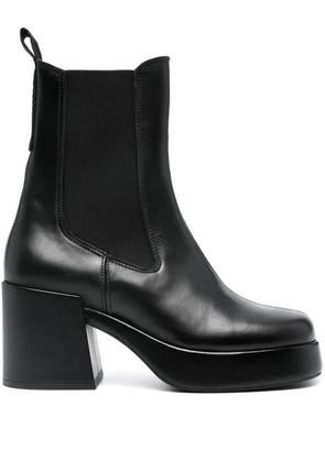Tommy Jeans Chelsea 80mm leather chunky boots - Black