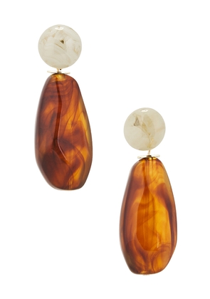 Lovers and Friends Kaelin Earrings in Brown.