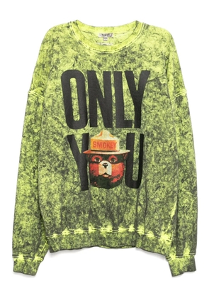 Stain Shade graphic-print sweatshirt - Green