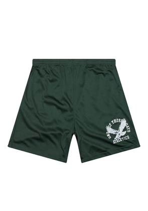 One Of These Days eagle-logo mesh shorts - Green