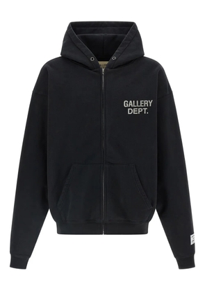 GALLERY DEPT. full-zip logo hoodie - Black